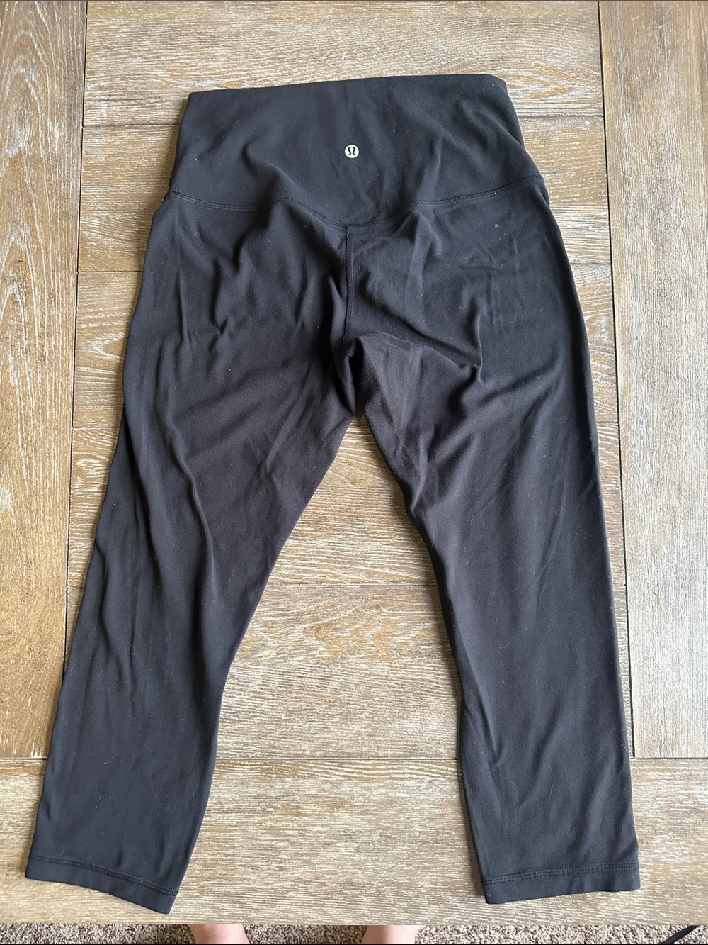 Lululemon Align/Wunder Under Black Cropped Yoga Leggings Size 8 High Rise